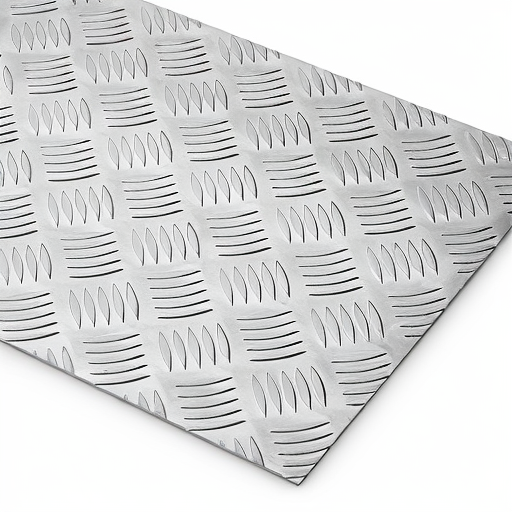 Chapa de Alumínio Antiderrapante Xadrez 1,50mm – 15 x 15 cm (Piso de ônibus)