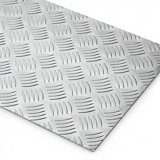 Chapa de Alumínio Antiderrapante Xadrez 1,50mm – 13 x 13 cm (Piso de ônibus)