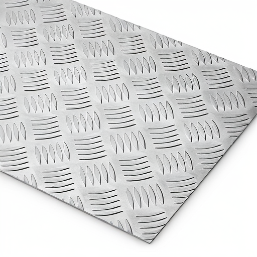 Chapa de Alumínio Antiderrapante Xadrez 1,50mm – 12 x 12 cm (Piso de ônibus)