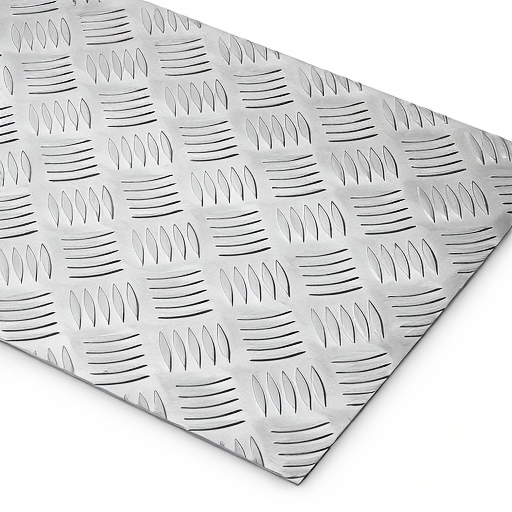 Chapa de Alumínio Antiderrapante Xadrez 1,50mm – 11 x 11 cm (Piso de ônibus)