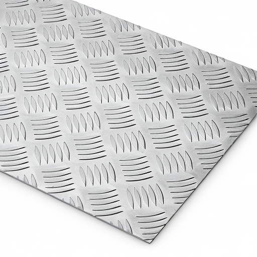 Chapa de Alumínio Antiderrapante Xadrez 1,50mm – 6 x 6 cm (Piso de ônibus)