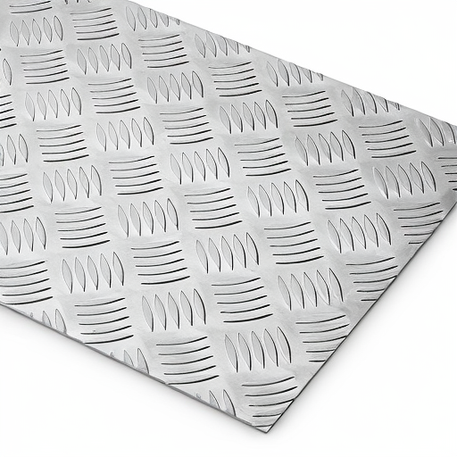 Chapa de Alumínio Antiderrapante Xadrez 1,50mm – 5 x 5 cm (Piso de ônibus)