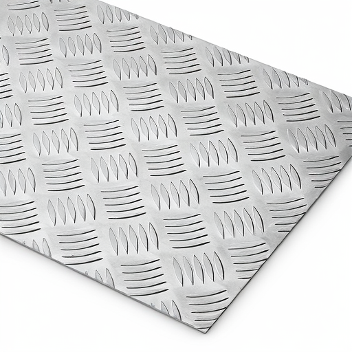 Chapa de Alumínio Antiderrapante Xadrez 1,20mm – 103 x 103 cm (Piso de ônibus)