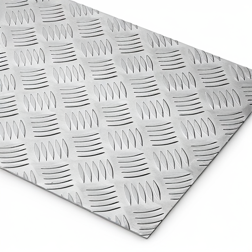 Chapa de Alumínio Antiderrapante Xadrez 1,20mm – 102 x 102 cm (Piso de ônibus)