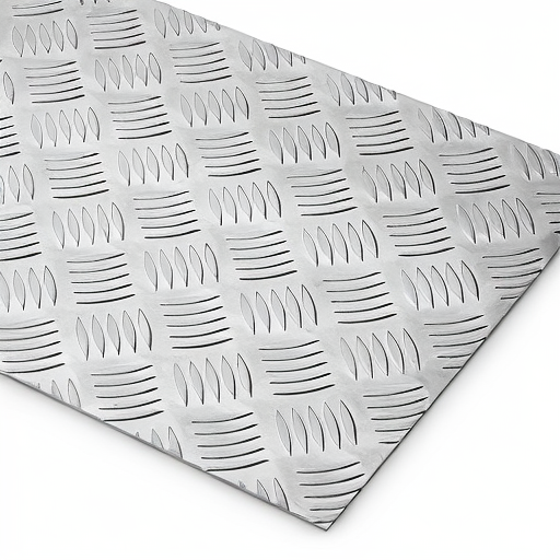Chapa de Alumínio Antiderrapante Xadrez 3,00mm – 122 x 122 cm (Piso de ônibus)