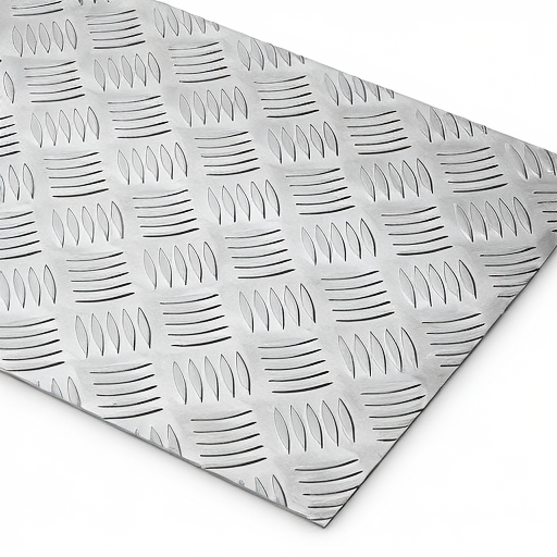 Chapa de Alumínio Antiderrapante Xadrez 3,00mm – 86 x 86 cm (Piso de ônibus)