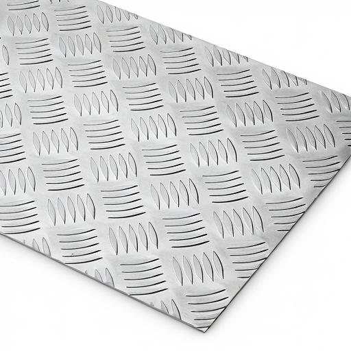 Chapa de Alumínio Antiderrapante Xadrez 1,20mm – 97 x 97 cm (Piso de ônibus)