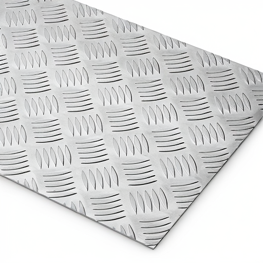 Chapa de Alumínio Antiderrapante Xadrez 1,20mm – 96 x 96 cm (Piso de ônibus)