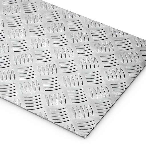 Chapa de Alumínio Antiderrapante Xadrez 1,20mm – 91 x 91 cm (Piso de ônibus)