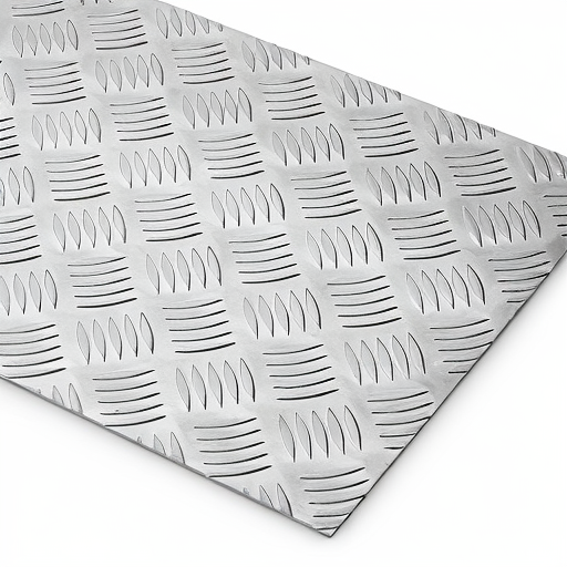 Chapa de Alumínio Antiderrapante Xadrez 1,20mm – 88 x 88 cm (Piso de ônibus)