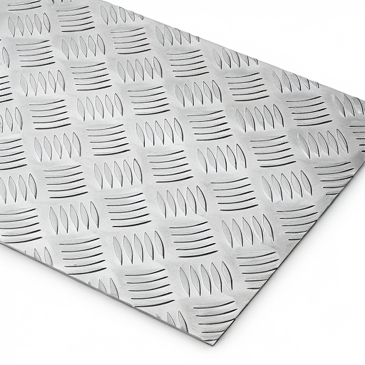 Chapa de Alumínio Antiderrapante Xadrez 1,20mm – 78 x 78 cm (Piso de ônibus)