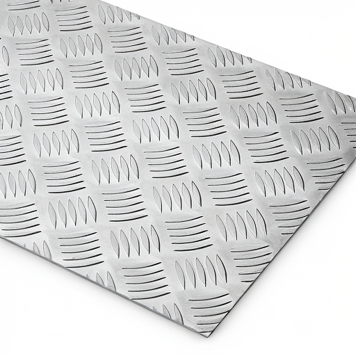 Chapa de Alumínio Antiderrapante Xadrez 1,20mm – 74 x 74 cm (Piso de ônibus)