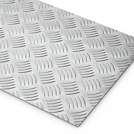 Chapa de Alumínio Antiderrapante Xadrez 1,20mm – 73 x 73 cm (Piso de ônibus)