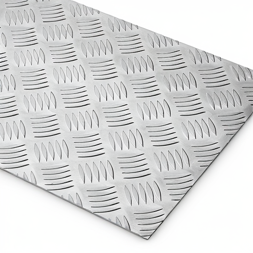 Chapa de Alumínio Antiderrapante Xadrez 1,20mm – 72 x 72 cm (Piso de ônibus)