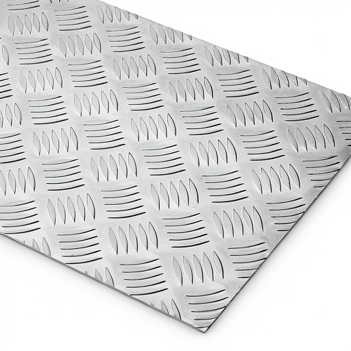 Chapa de Alumínio Antiderrapante Xadrez 3,00mm – 83 x 83 cm (Piso de ônibus)