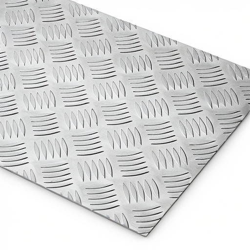 Chapa de Alumínio Antiderrapante Xadrez 1,20mm – 71 x 71 cm (Piso de ônibus)