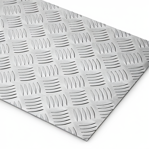 Chapa de Alumínio Antiderrapante Xadrez 1,20mm – 67 x 67 cm (Piso de ônibus)