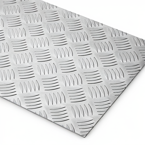 Chapa de Alumínio Antiderrapante Xadrez 1,20mm – 66 x 66 cm (Piso de ônibus)