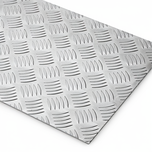 Chapa de Alumínio Antiderrapante Xadrez 1,20mm – 63 x 63 cm (Piso de ônibus)