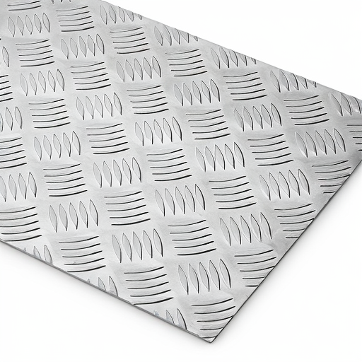 Chapa de Alumínio Antiderrapante Xadrez 1,20mm – 58 x 58 cm (Piso de ônibus)