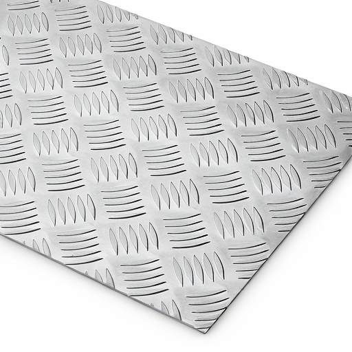 Chapa de Alumínio Antiderrapante Xadrez 1,20mm – 57 x 57 cm (Piso de ônibus)