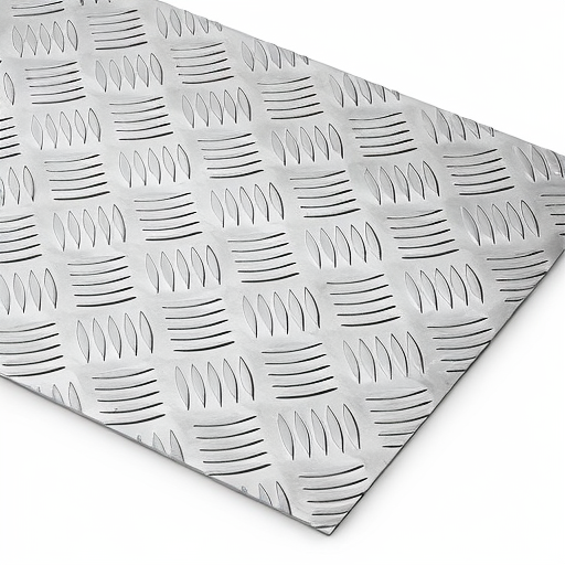 Chapa de Alumínio Antiderrapante Xadrez 1,20mm – 51 x 51 cm (Piso de ônibus)