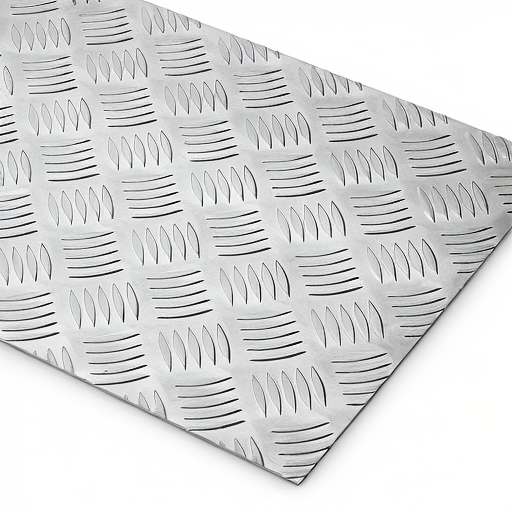 Chapa de Alumínio Antiderrapante Xadrez 1,20mm – 49 x 49 cm (Piso de ônibus)