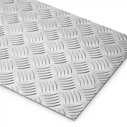 Chapa de Alumínio Antiderrapante Xadrez 1,20mm – 48 x 48 cm (Piso de ônibus)