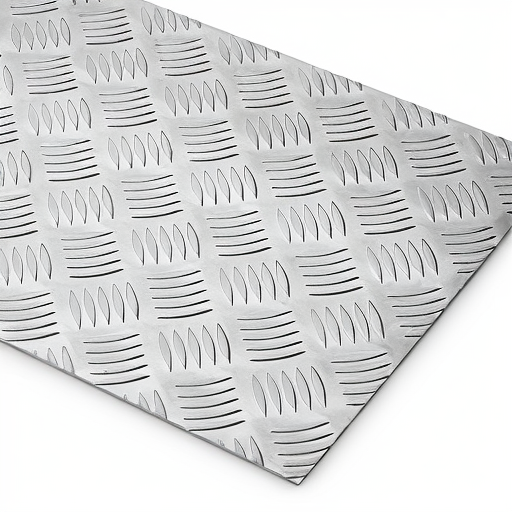 Chapa de Alumínio Antiderrapante Xadrez 1,20mm – 47 x 47 cm (Piso de ônibus)