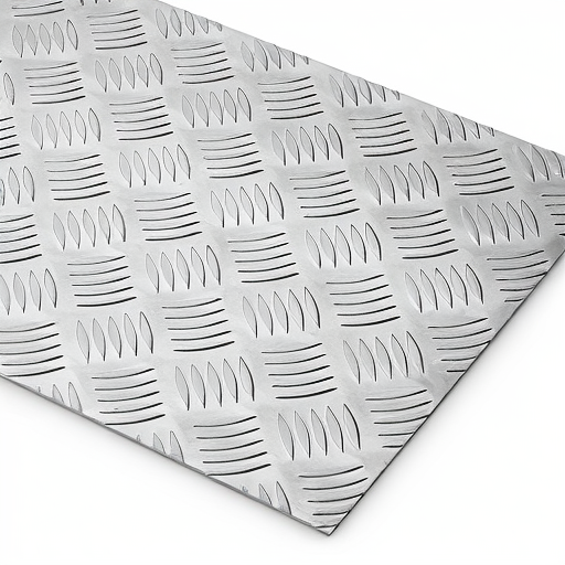 Chapa de Alumínio Antiderrapante Xadrez 1,20mm – 41 x 41 cm (Piso de ônibus)