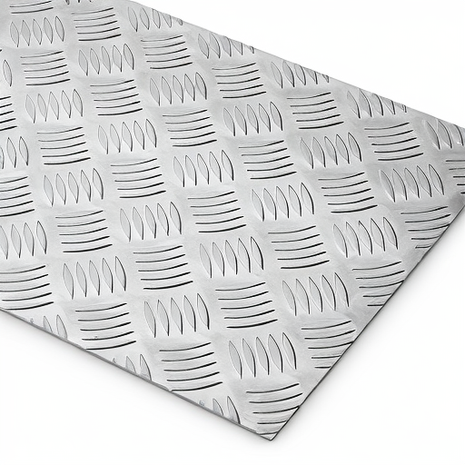Chapa de Alumínio Antiderrapante Xadrez 1,20mm – 40 x 40 cm (Piso de ônibus)