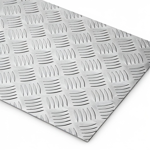 Chapa de Alumínio Antiderrapante Xadrez 1,20mm – 35 x 35 cm (Piso de ônibus)