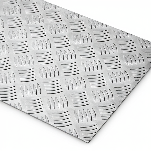 Chapa de Alumínio Antiderrapante Xadrez 1,20mm – 30 x 30 cm (Piso de ônibus)