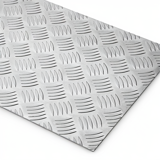 Chapa de Alumínio Antiderrapante Xadrez 1,20mm – 27 x 27 cm (Piso de ônibus)