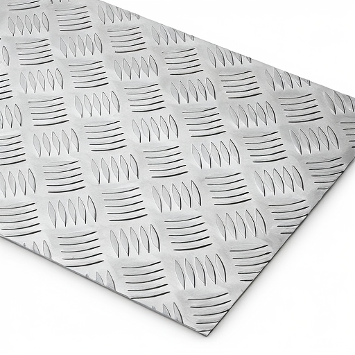 Chapa de Alumínio Antiderrapante Xadrez 1,20mm – 20 x 20 cm (Piso de ônibus)