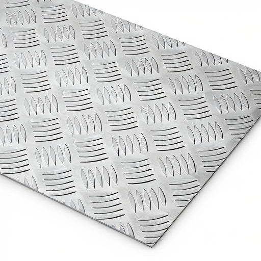 Chapa de Alumínio Antiderrapante Xadrez 1,20mm – 15 x 15 cm (Piso de ônibus)