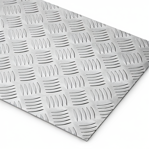 Chapa de Alumínio Antiderrapante Xadrez 1,20mm – 13 x 13 cm (Piso de ônibus)