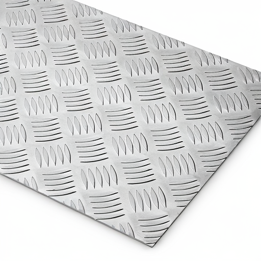 Chapa de Alumínio Antiderrapante Xadrez 1,20mm – 9 x 9 cm (Piso de ônibus)
