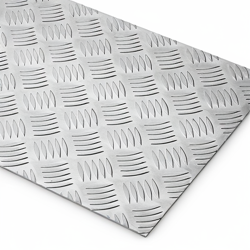 Chapa de Alumínio Antiderrapante Xadrez 1,20mm – 8 x 8 cm (Piso de ônibus)