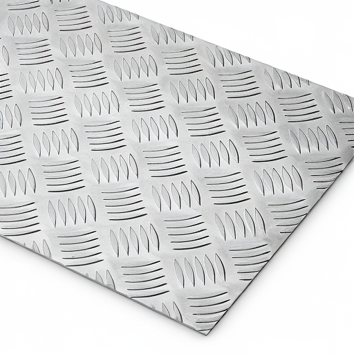 Chapa de Alumínio Antiderrapante Xadrez 1,20mm – 1 x 1 cm (Piso de ônibus)