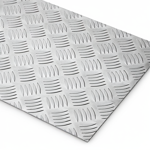 Chapa de Alumínio Antiderrapante Xadrez 3,00mm – 71 x 71 cm (Piso de ônibus)