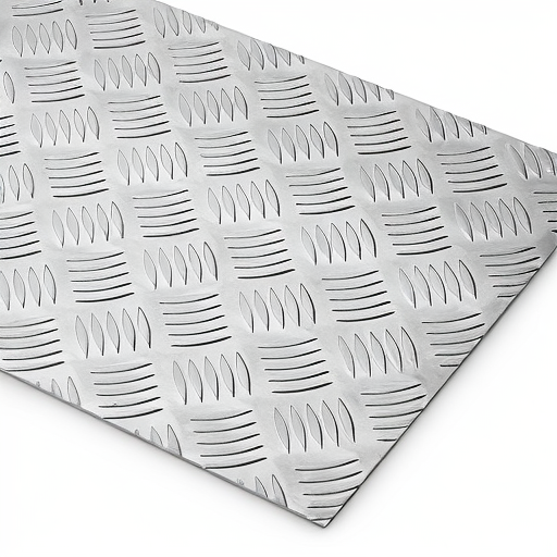 Chapa de Alumínio Antiderrapante Xadrez 3,00mm – 69 x 69 cm (Piso de ônibus)