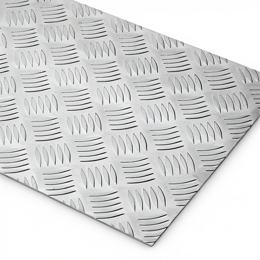 Chapa de Alumínio Antiderrapante Xadrez 3,00mm – 68 x 68 cm (Piso de ônibus)