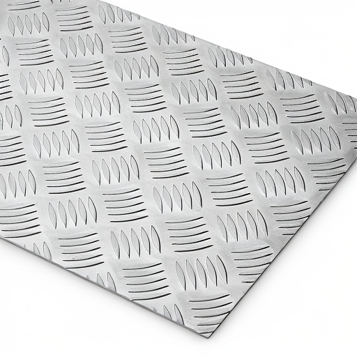 Chapa de Alumínio Antiderrapante Xadrez 3,00mm – 66 x 66 cm (Piso de ônibus)