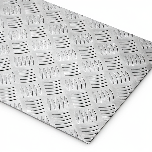 Chapa de Alumínio Antiderrapante Xadrez 3,00mm – 65 x 65 cm (Piso de ônibus)