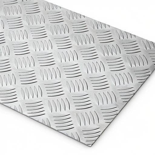 Chapa de Alumínio Antiderrapante Xadrez 3,00mm – 64 x 64 cm (Piso de ônibus)