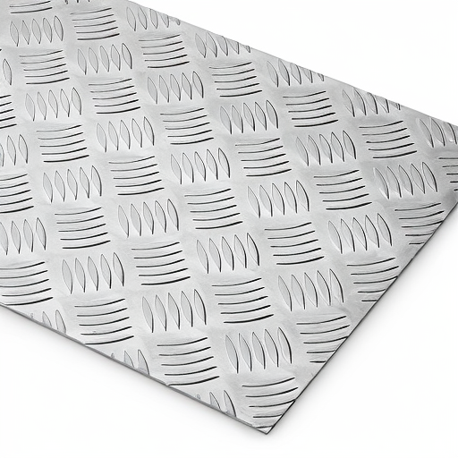 Chapa de Alumínio Antiderrapante Xadrez 3,00mm – 51 x 51 cm (Piso de ônibus)