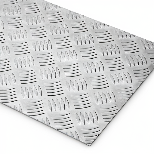 Chapa de Alumínio Antiderrapante Xadrez 3,00mm – 48 x 48 cm (Piso de ônibus)