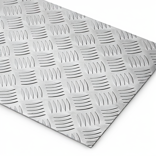 Chapa de Alumínio Antiderrapante Xadrez 3,00mm – 40 x 40 cm (Piso de ônibus)