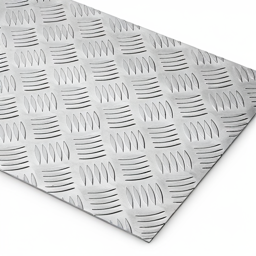 Chapa de Alumínio Antiderrapante Xadrez 3,00mm – 36 x 36 cm (Piso de ônibus)